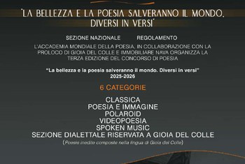 Concorso di poesia: La bellezza e la poesia Salveranno il mondo. Diversi in Versi